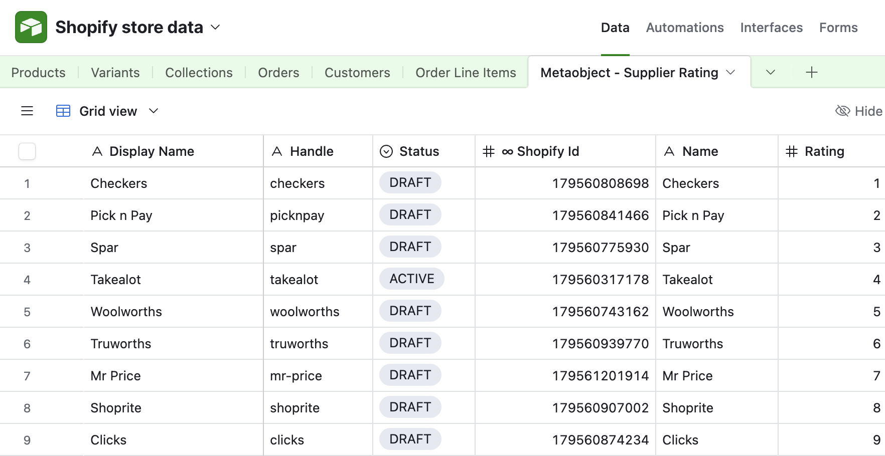 Sync Metaobjects screenshot