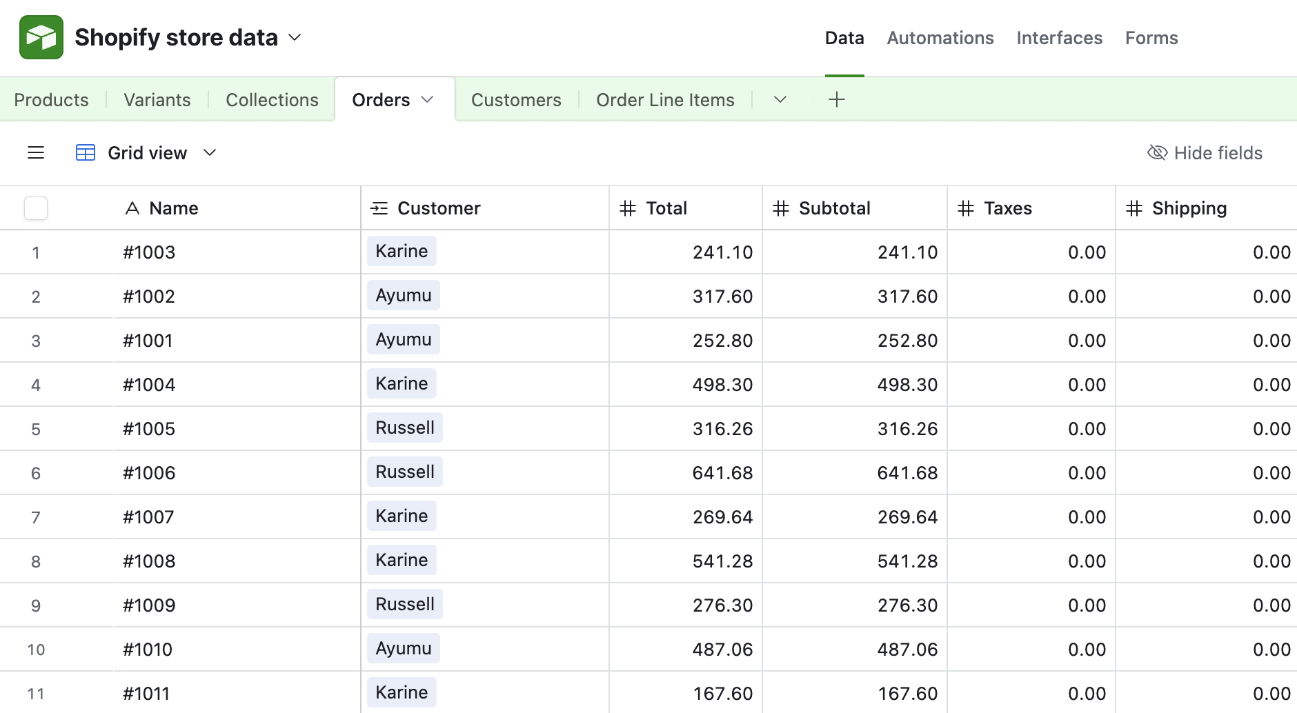 Sync Orders screenshot